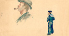 Dos retratos (caballero y marino)