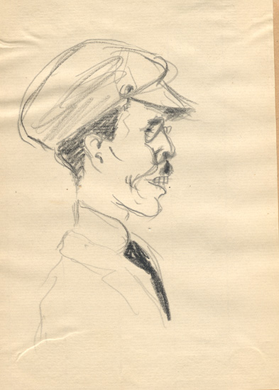 Perfil de hombre delgado