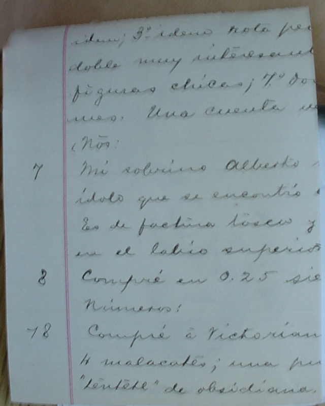 Listado de figuras de barro antiguas y su descripcin