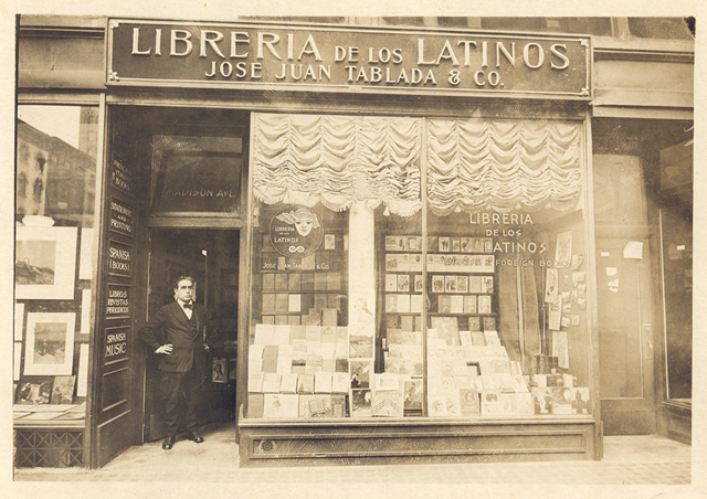 Jos Juan Tablada en la Librera de los Latinos