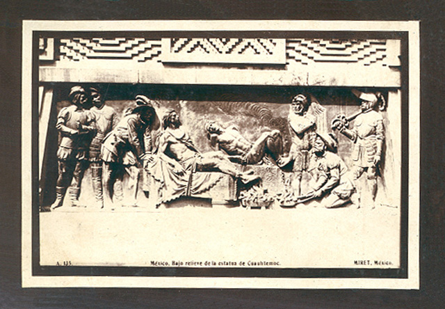 Bajorrelieve del monumento a Cuauhtmoc