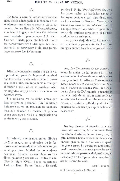 Montenegro por Jos Francs