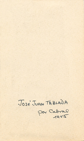 Jos Juan Tablada (Reverso)