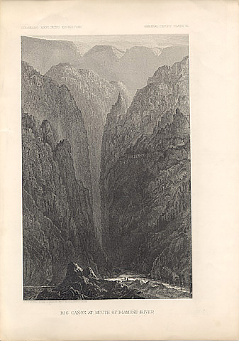 Big Caon at Mouth of Diamond River