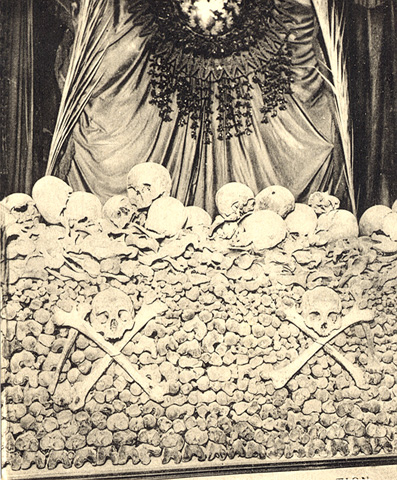 Detalle de la catacumba del Carmen