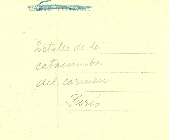 Detalle de la catacumba del Carmen (Reverso)