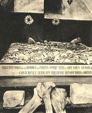 Detalle de la catacumba del Carmen