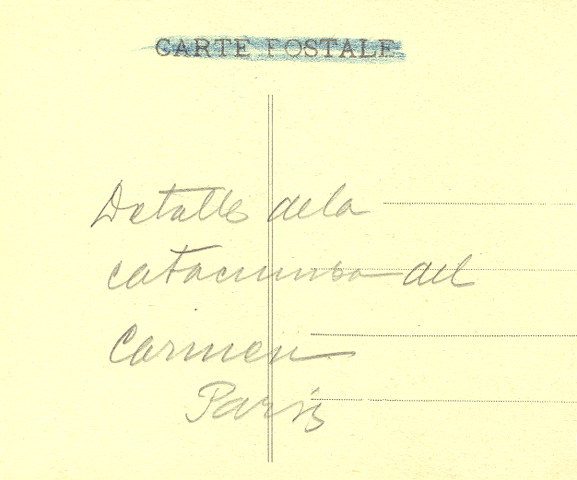Detalle de la catacumba del Carmen (Reverso)