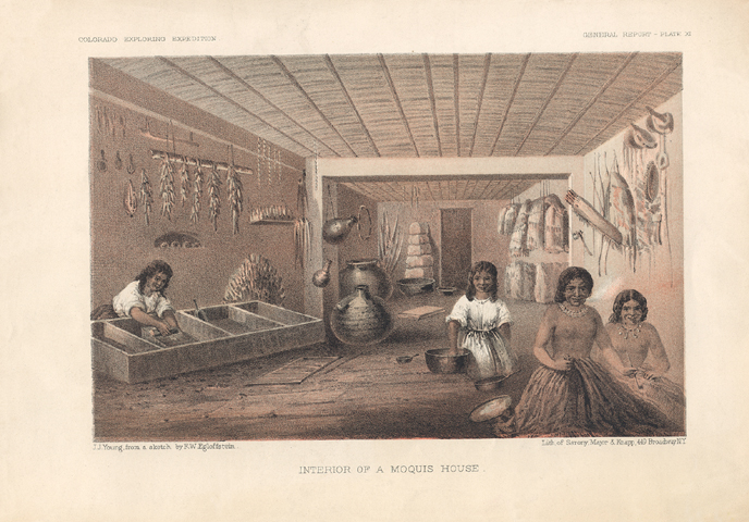 Interior of a Moquis House
