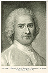 Retrato al pastel de Rousseau por La Tour