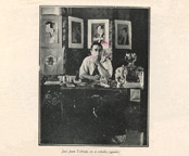 Jos Juan Tablada en su estudio japons