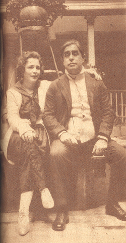 Jos Juan Tablada y su esposa Nina Cabrera