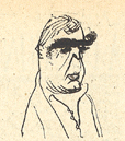 Caricatura de Tablada por Orozco