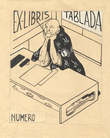 Ex libris de J. J. Tablada (original)