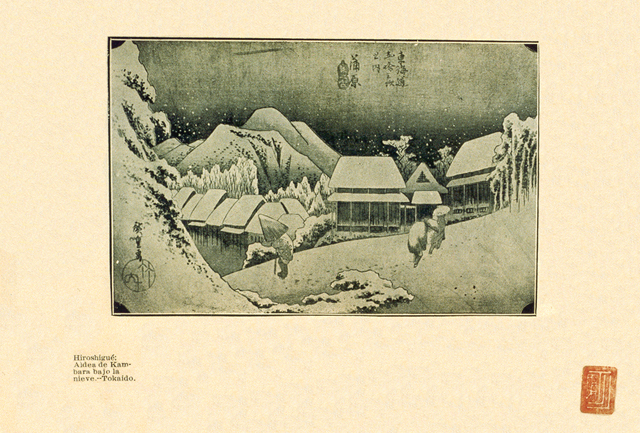 Hiroshigu: Aldea de Kambara bajo la nieve