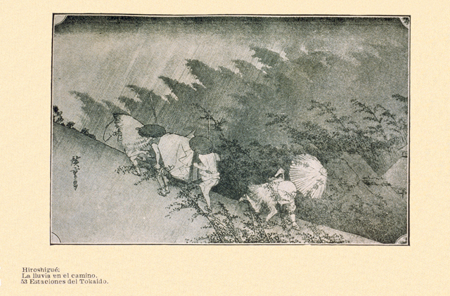 Hiroshigu: La lluvia en el camino